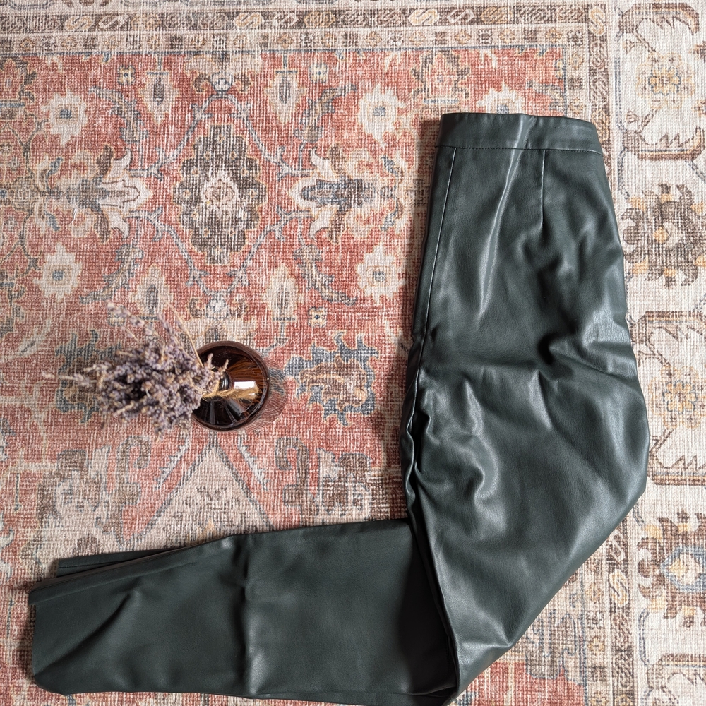 Zara Dark Green Skinny Pants